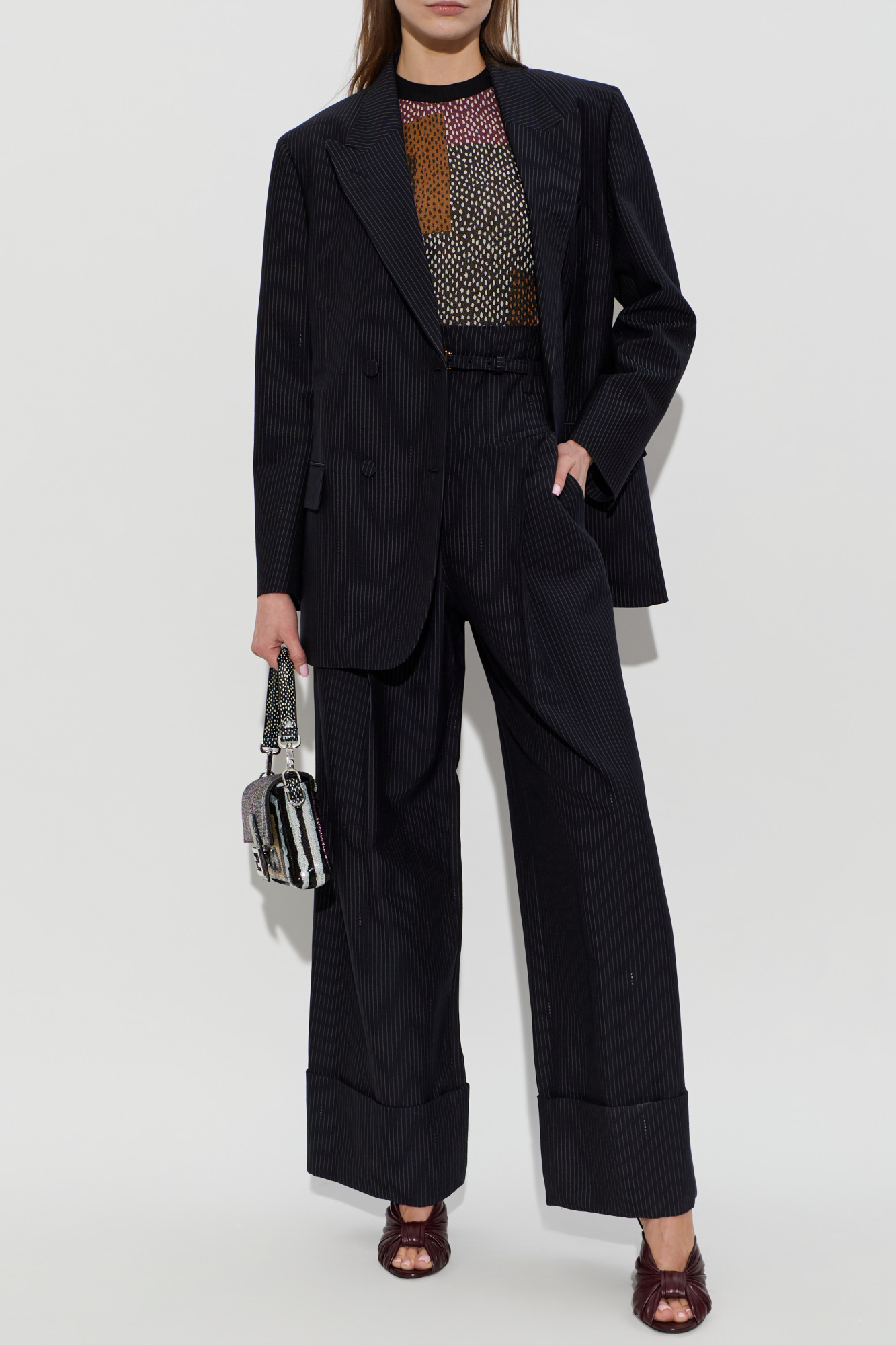 Fendi Double-Breasted Wool Blazer | Women's | Vitkac